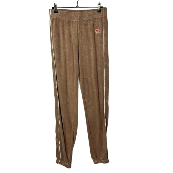 Nike Light Brown Retro Femme Terry Sweatpants S - Picture 2 of 5